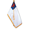 Christian Flag Durawavez&#174; Fringed Presidential Indoor