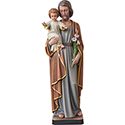 Statue St. Joseph &amp; Child Wood or Fiberglass 317