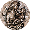 Our Lady &amp; Child Medallion Fiberglass 700&#47;115A