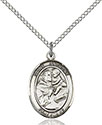 Sterling Silver St. Anthony of Padua Pendant 8004