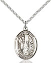 Sterling Silver St. Genevieve Pendant 8041