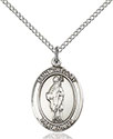 Sterling Silver St. Gregory the Great Pendant 8048