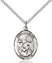 Sterling Silver St. Kevin Pendant 8062