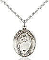 Sterling Silver St. Maria Faustina Pendant 8069