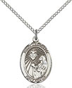 Sterling Silver St. Margaret Mary Alacoque Pendant 8072