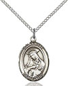 Sterling Silver St. Rose of Lima Pendant 8095