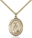 14kt Gold Filled St. Teresa of Avila Pendant 8102