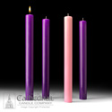 Purple Advent Candle Sets 51&#37; 1-1/2&quot; Diameter
