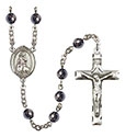 St. Rachel 6mm Hematite Rosary R6002S-8251