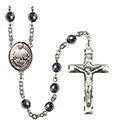 Pope Francis 6mm Hematite Rosary R6002S-8451
