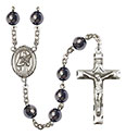 St. Agatha 8mm Hematite Rosary R6003S-8003
