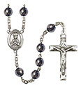 St. Henry II 8mm Hematite Rosary R6003S-8046
