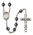 St. Hildegard von Bingen 8mm Hematite Rosary R6003S-8260