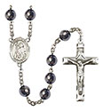 St. Adrian of Nicomedia 8mm Hematite Rosary R6003S-8353