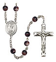 St. Helen 7mm Brown Rosary R6004S-8043