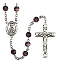 St. Henry II 7mm Brown Rosary R6004S-8046