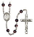 St. Hildegard von Bingen 7mm Brown Rosary R6004S-8260
