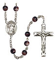 St. Aedan of Ferns 7mm Brown Rosary R6004S-8293