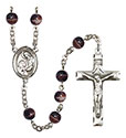St. Paula 7mm Brown Rosary R6004S-8359
