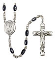 St. Helen 8x5mm Black Onyx Rosary R6005S-8043