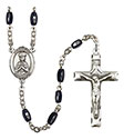 St. Henry II 8x5mm Black Onyx Rosary R6005S-8046