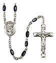 St. Raymond Nonnatus 8x5mm Black Onyx Rosary R6005S-8091