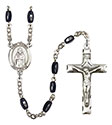 St. Samuel 8x5mm Black Onyx Rosary R6005S-8259