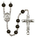 St. Daniel 7mm Black Onyx Rosary R6007S-8024