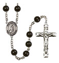 San Peregrino 7mm Black Onyx Rosary R6007S-8088SP