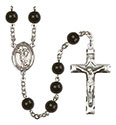 St. Paul of the Cross 7mm Black Onyx Rosary R6007S-8318
